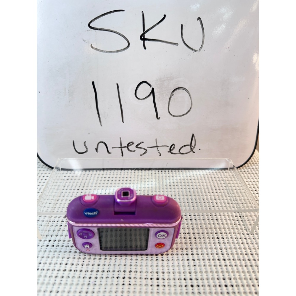 VTech Digital Camera Girls OS Purple Kidizoom Action Cam Untested SKU 1190